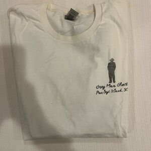 White Pawleys Island, SC Graphic Tee with Design